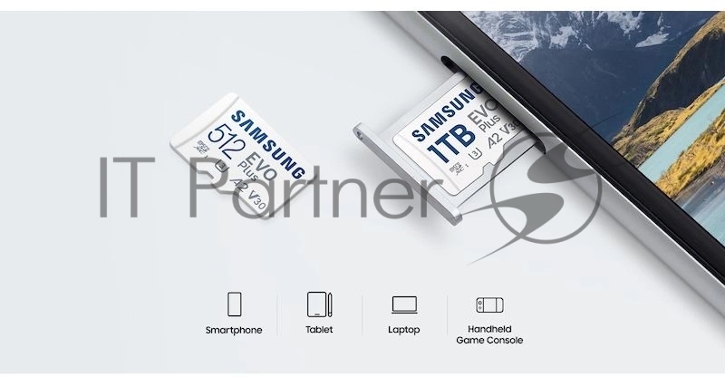 Флеш карта microSDXC 512GB Samsung MB-MC512SA/EU EVO Plus + adapter