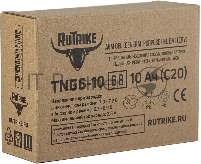 Батарея для ИБП Rutrike TNG6-10 6В 10Ач