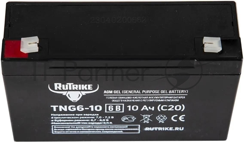 Батарея для ИБП Rutrike TNG6-10 6В 10Ач