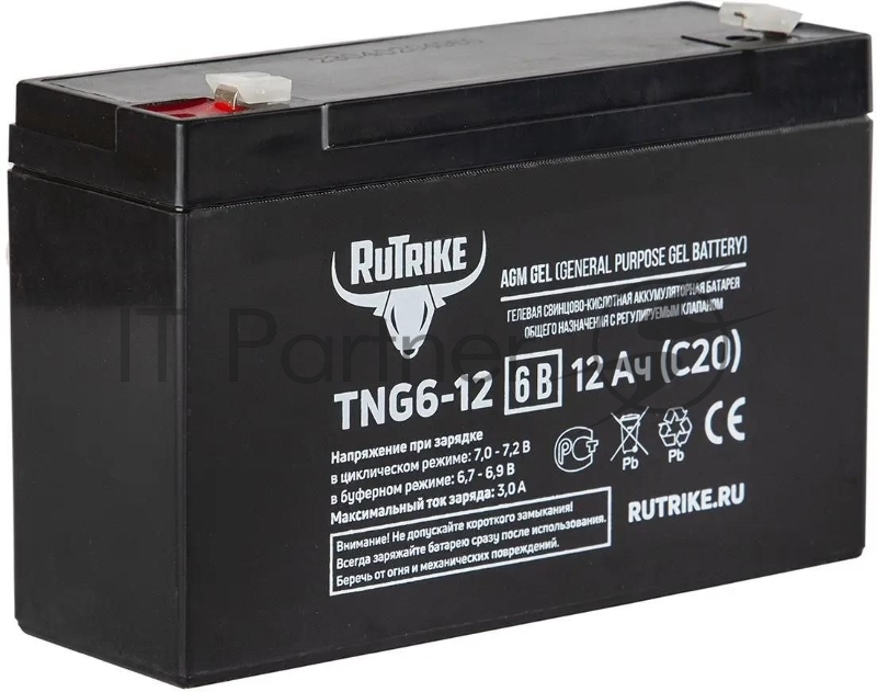 Батарея для ИБП Rutrike TNG6-12 6В 12Ач