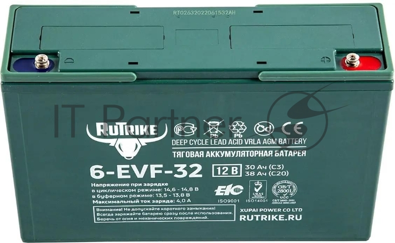 Батарея для ИБП Rutrike 6-EVF-32 12В 32Ач
