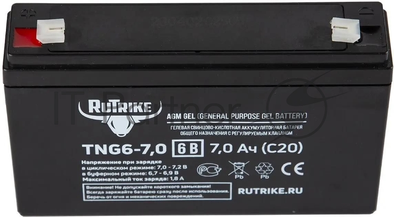 Батарея для ИБП Rutrike TNG6-7,0 6В 7Ач
