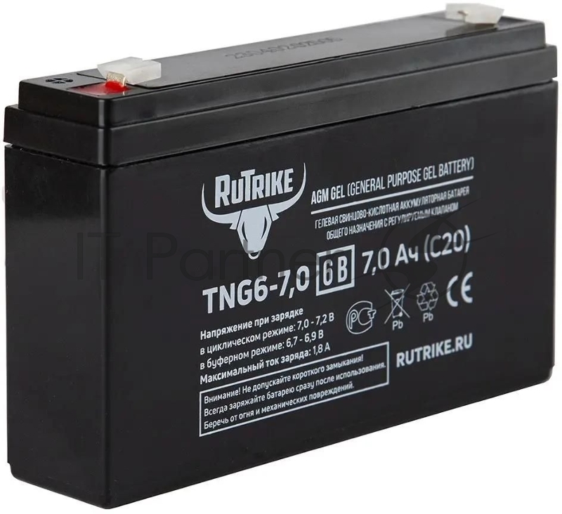 Батарея для ИБП Rutrike TNG6-7,0 6В 7Ач