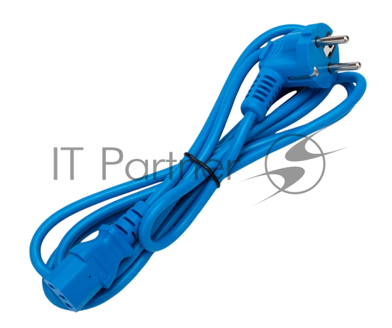 Кабель питания Cablexpert Россия PC-186-VDE-B-1.8M, Schuko-C13, 3x0.75мм2, 10A, с заземлением, медь, 1.8м, синий, пакет