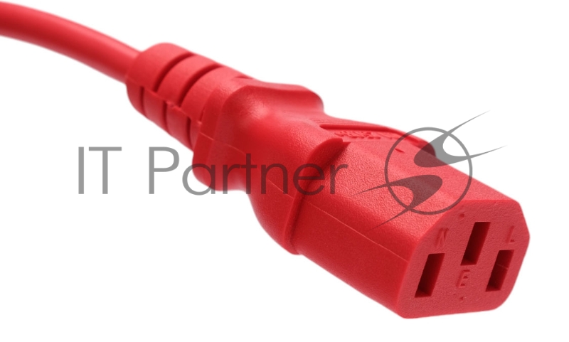 Кабель питания Cablexpert Россия PC-186-VDE-R-1.8M, Schuko-C13, 3x0.75мм2, 10A, с заземлением, медь, 1.8м, красный, пакет