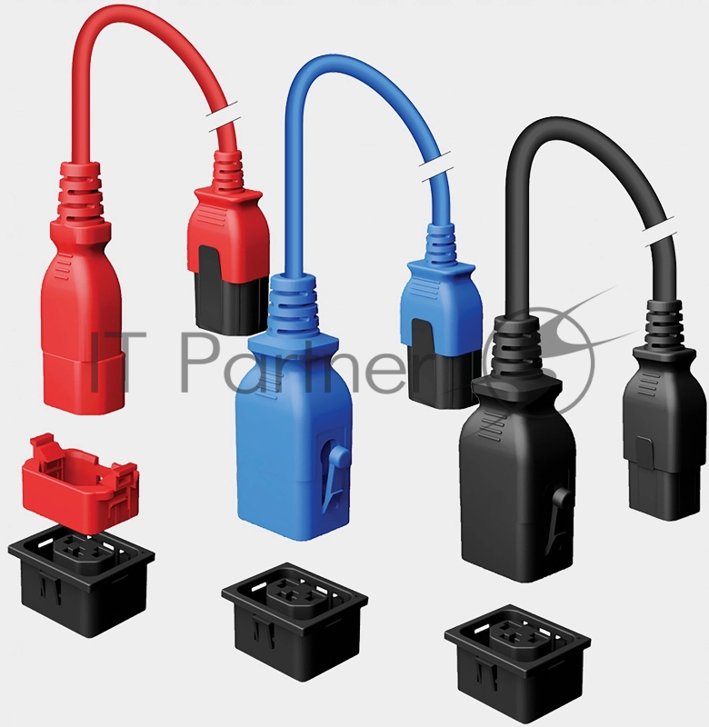 Кабель RakTek P-Lock RTPCL192010R C19-C20 проводник.:3x2.5мм2 1м красный