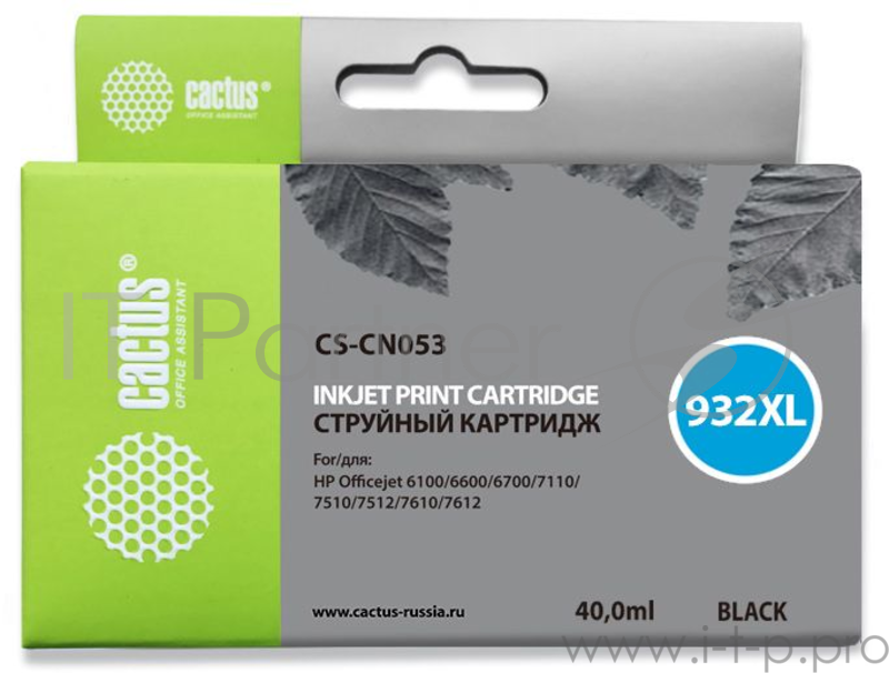 Картридж струйный Cactus CS-CN053 №932 черный для HP DJ 6600
