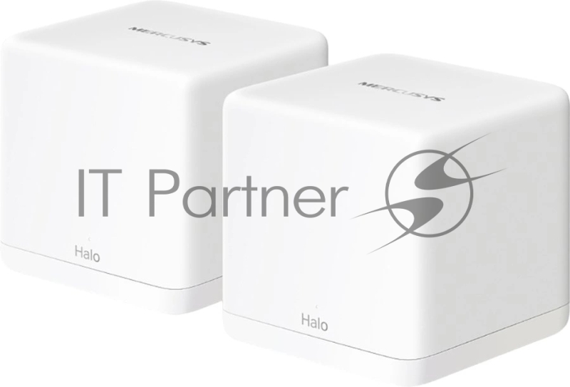 Бесшовный Mesh роутер Mercusys Halo H60X(2-pack) AX1500 10/100/1000BASE-TX белый (упак.:2шт)