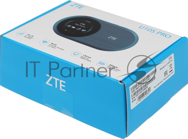 Модем 3G/4G ZTE U10s Pro USB Wi-Fi VPN Firewall +Router внешний розовый