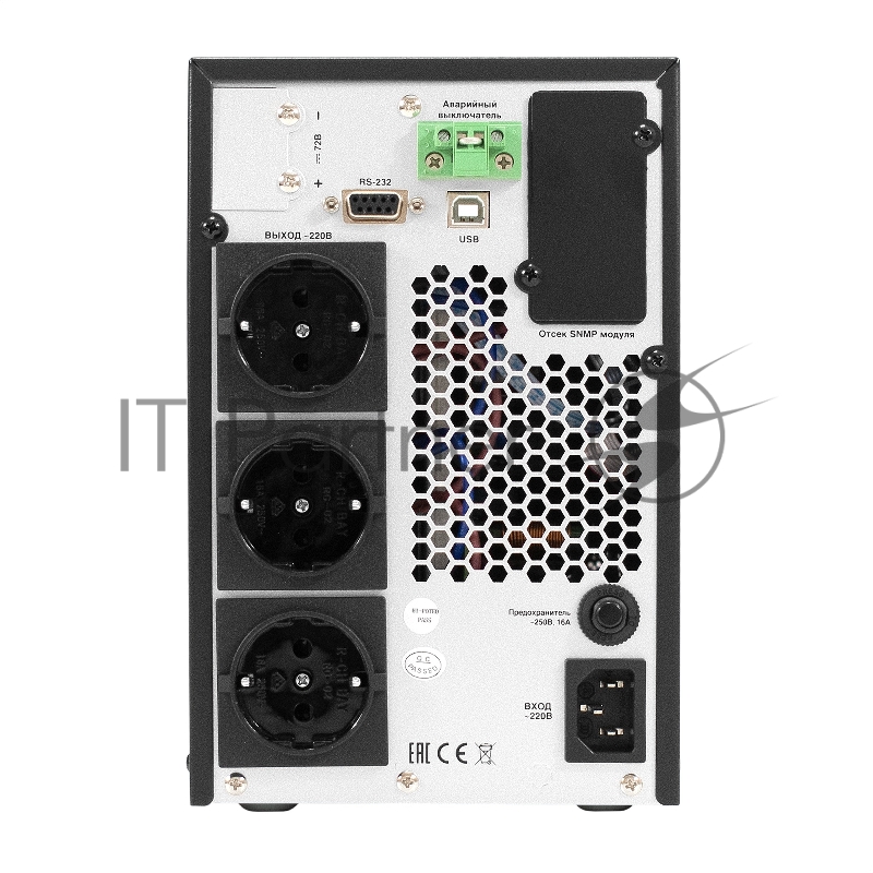 ИБП On-line ExeGate PowerExpert TL-2000.LCD.AVR.3SH.USB.RS232. <2000VA/2000W, On-Line, PF=1, LCD, 3*Schuko, RS232, USB, SNMP-slot, встроенные батареи 12V 7.2Ah - 4шт, Tower, металлический корпус, Black>