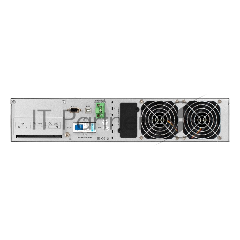 ИБП On-line ExeGate PowerExpert ULS-575-6kVA.LCD.AVR.T.USB.RS2 <6000VA/6000W, On-Line, PF=1, LCD, клеммы, RS232, USB, SNMP-slot, EPO, батареи внешние 192В/240В суммарной емкостью до 400Ah, Rackmount 2U/Tower, металлический корпус, Black>