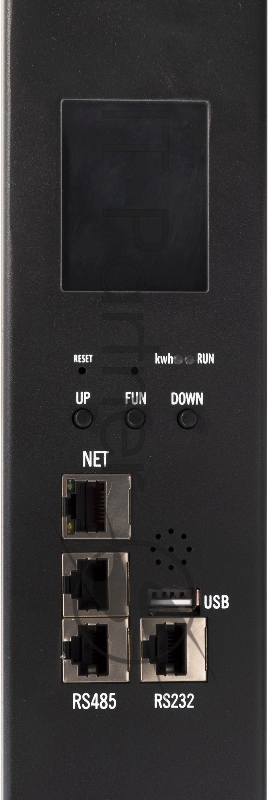 Блок распределения питания Powercom PDU-32AVMS24-18C3-6C9-3P верт.размещ. 18xC13 6xC19 с сетевым мониторингом 3x32A EN 60309 2м