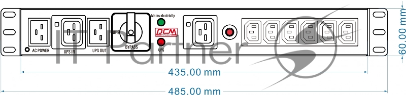Байпас Powercom MBS1607-1C19-6C13