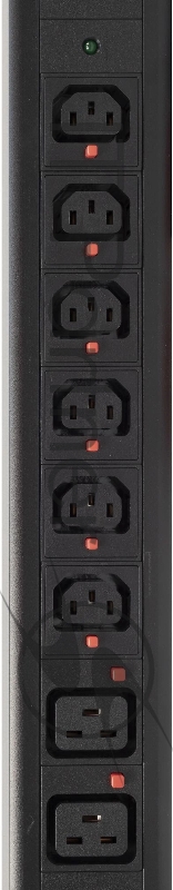 Блок распределения питания Powercom PDU-32AV24-18C3-6C9-3P верт.размещ. 18xC13 6xC19 3x32A IEC 60309 2м