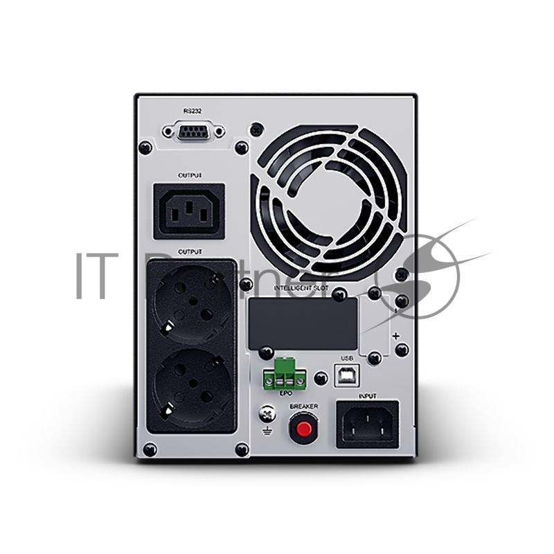 Источник бесперебойного питания СайберЭлектро ИБП ЭКСПЕРТ-II-1000Р {Онлайн, Стойка/Напольный 1000ВА/1000Вт. USB/RS-232/SNMP Slot/EPO/RJ-11/RJ-45 (8 IEC С13) (12В /9Ач. х 2 LEOCH) 2U}