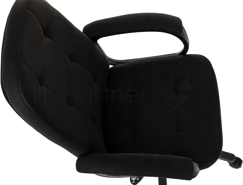 Кресло руководителя Бюрократ CH 002 Fabric черный 3C11 крестов. пластик