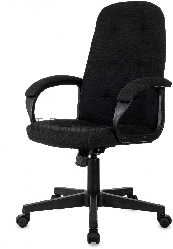 Кресло руководителя Бюрократ CH 002 Fabric черный 3C11 крестов. пластик