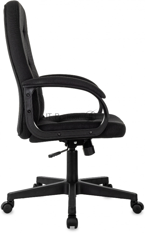 Кресло руководителя Бюрократ CH 002 Fabric черный 3C11 крестов. пластик