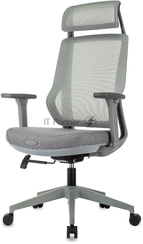 Кресло руководителя Бюрократ MC-G411N-H серый сетка/ткань с подголов. крестов. пластик пластик серый