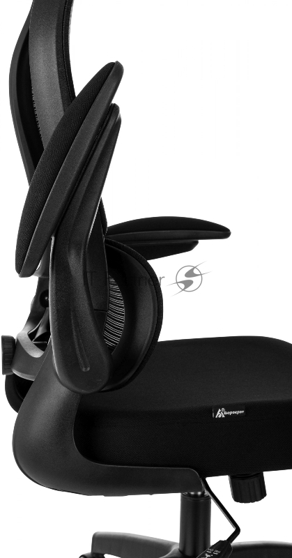 Кресло руководителя Бюрократ Sigma 1 черный сетка/ткань крестов. пластик