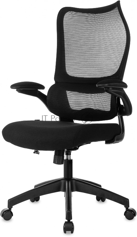 Кресло руководителя Бюрократ Sigma 1 черный сетка/ткань крестов. пластик