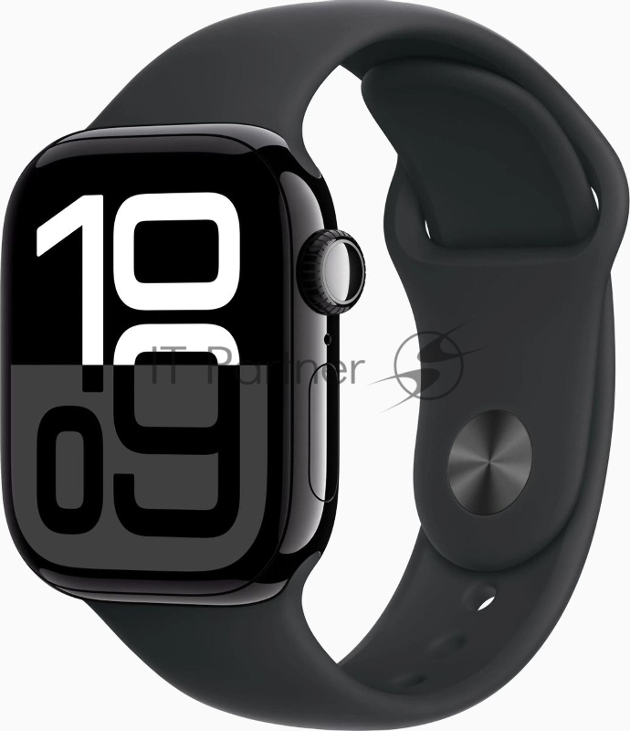 Часы Apple Watch S10 42mm Jet Black Aluminium Case/Black SB S/M MWWE3LW/A A2997 195949560873