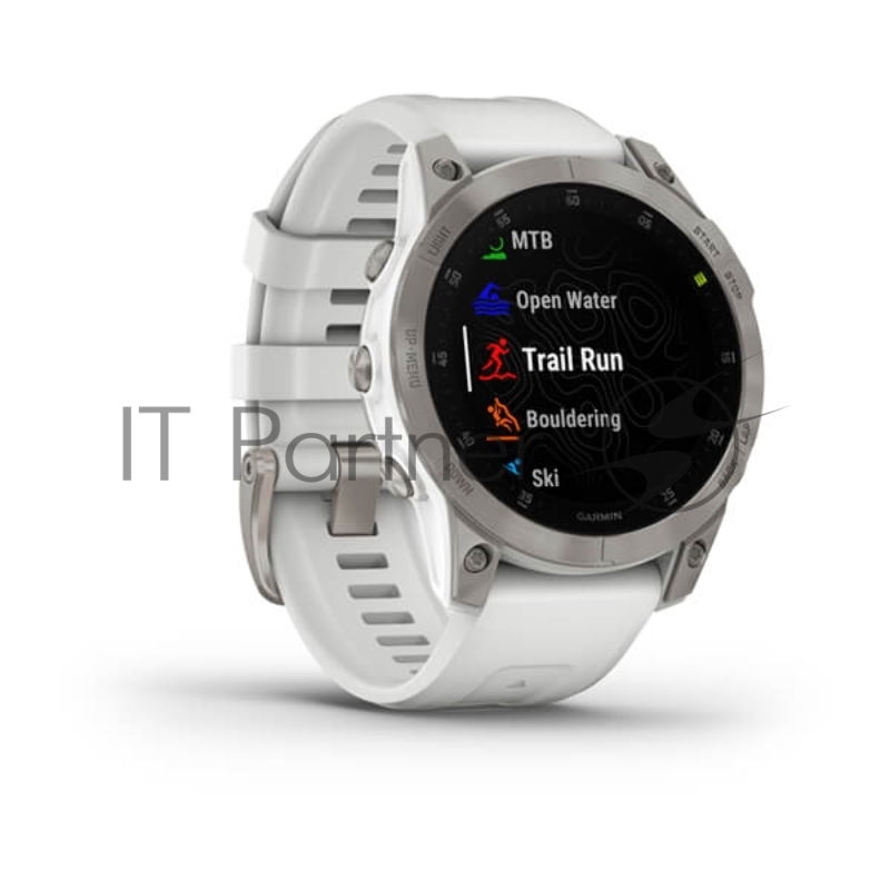 Смарт-часы Garmin Epix (Gen 2) Sapphire титановый белый 47мм