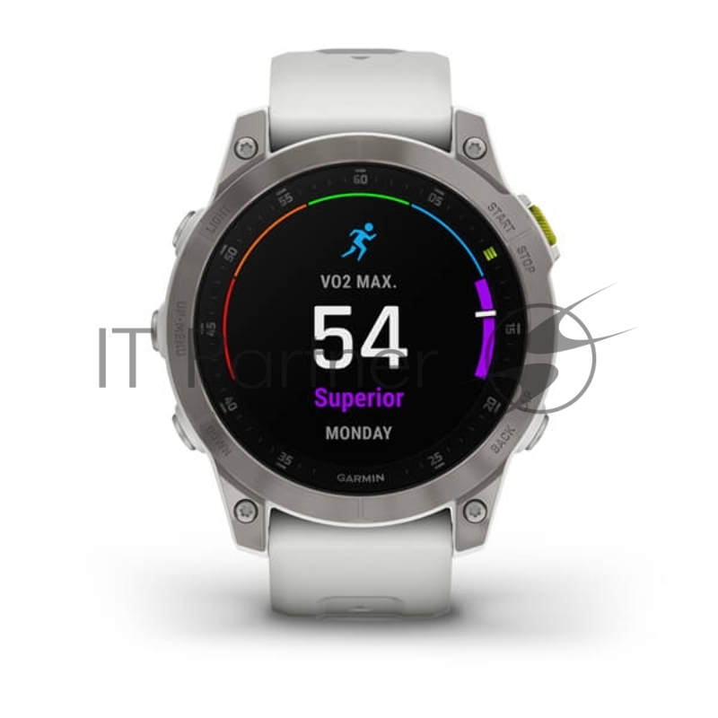 Смарт-часы Garmin Epix (Gen 2) Sapphire титановый белый 47мм