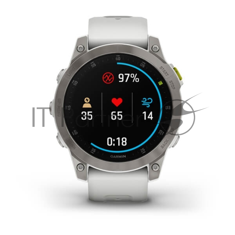 Смарт-часы Garmin Epix (Gen 2) Sapphire титановый белый 47мм