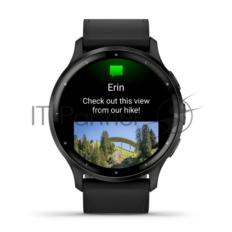 Смарт-часы Garmin Venu 3 черный, кожаный ремешок 45мм