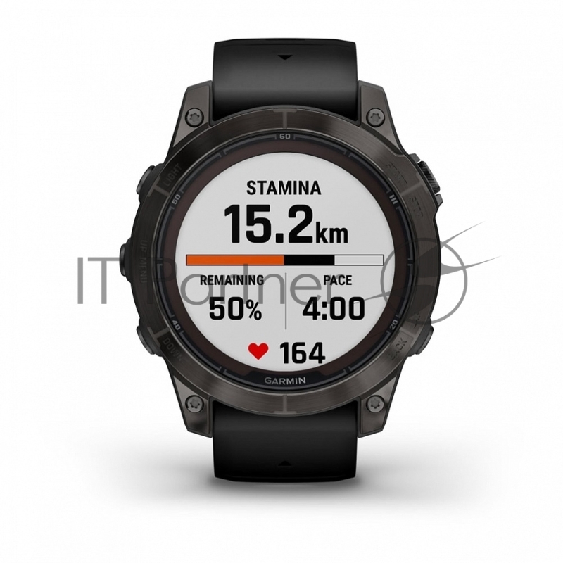 Смарт-часы Garmin Fenix 7 Pro Sapphire Solar титановый угольно-серый DLC, черный ремешок 47мм