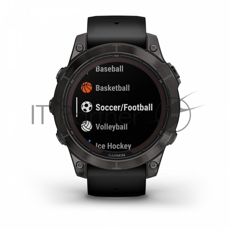 Смарт-часы Garmin Fenix 7 Pro Sapphire Solar титановый угольно-серый DLC, черный ремешок 47мм