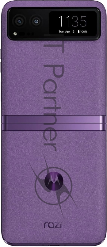 Смартфон Motorola XT2323-1 Razr 40 5G 256Gb 8Gb сиреневый раскладной 3G 4G 1Sim 6.9 1080x2640 Android 13 64Mpix 802.11 a/b/g/n/ac/ax NFC GPS GSM900/1800 GSM1900 TouchSc Protect