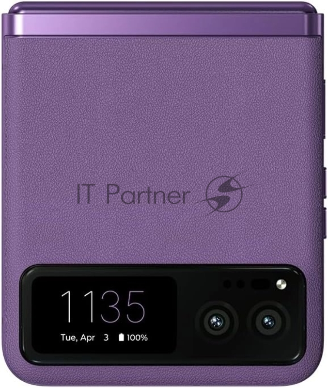 Смартфон Motorola XT2323-1 Razr 40 5G 256Gb 8Gb сиреневый раскладной 3G 4G 1Sim 6.9 1080x2640 Android 13 64Mpix 802.11 a/b/g/n/ac/ax NFC GPS GSM900/1800 GSM1900 TouchSc Protect