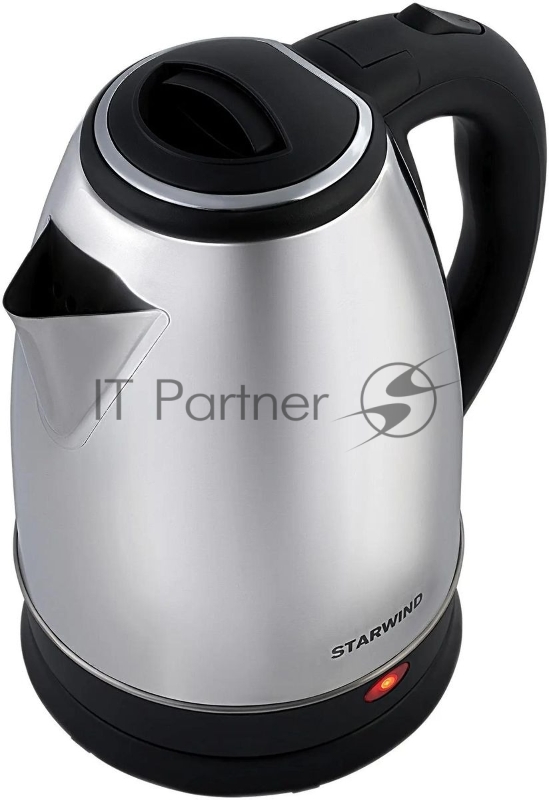 Чайник электрический Starwind SKS1771 1.8л. 1700Вт серебристый/черный корпус: металл/пластик