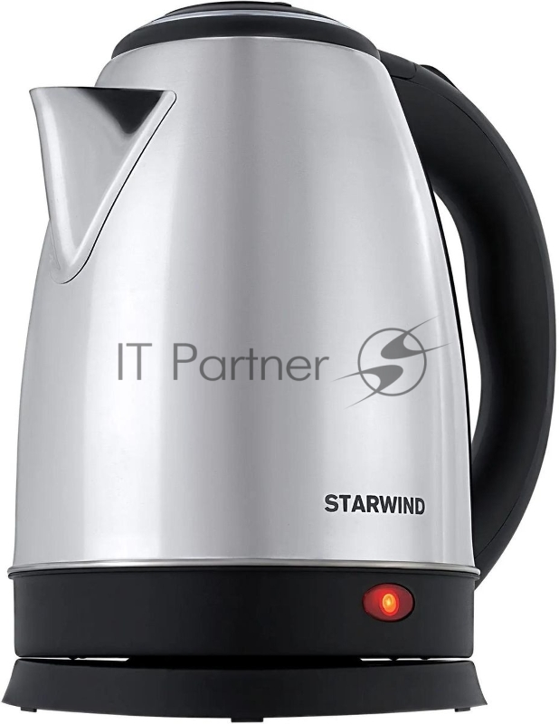 Чайник электрический Starwind SKS1771 1.8л. 1700Вт серебристый/черный корпус: металл/пластик