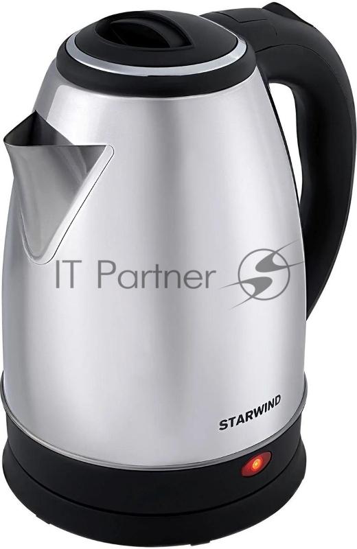 Чайник электрический Starwind SKS1771 1.8л. 1700Вт серебристый/черный корпус: металл/пластик