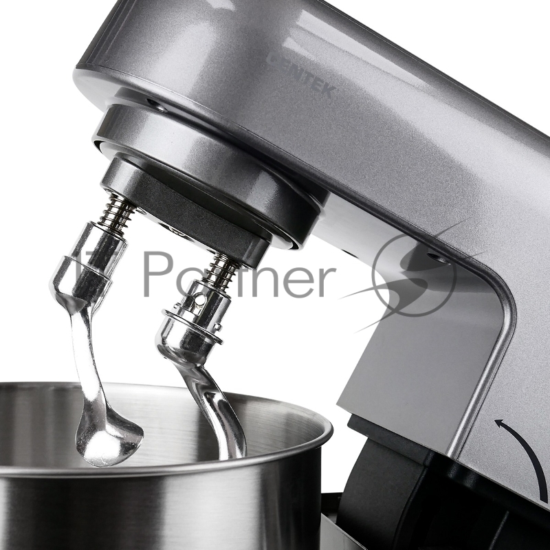 Миксер планетарный Centek CT-1151 (хром/серый)