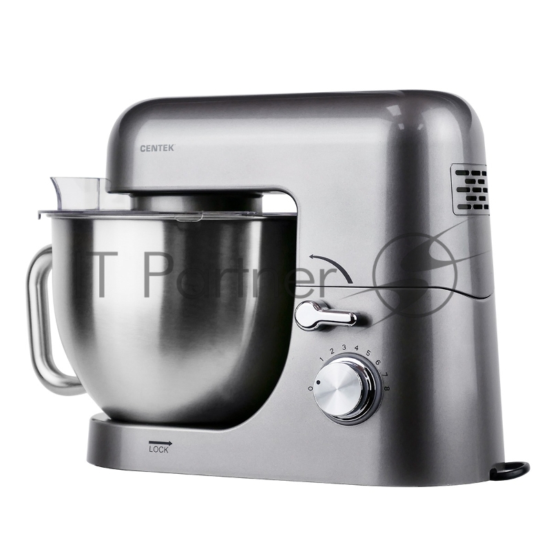 Миксер планетарный Centek CT-1151 (хром/серый)