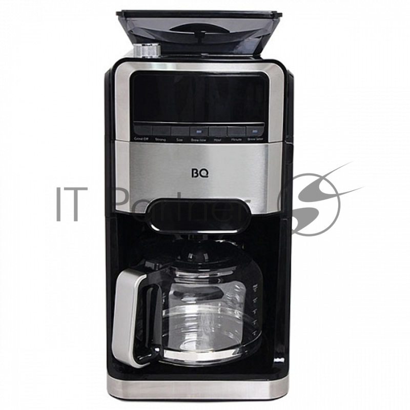 Кофеварка капельная со встроенной кофемолкой BQ CM3002 Черный-Стальной