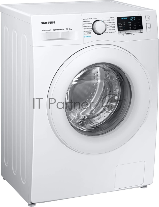 Стиральная машина Samsung WW80AGAS21TELP класс: A загр.фронтальная макс.:8кг белый инвертер