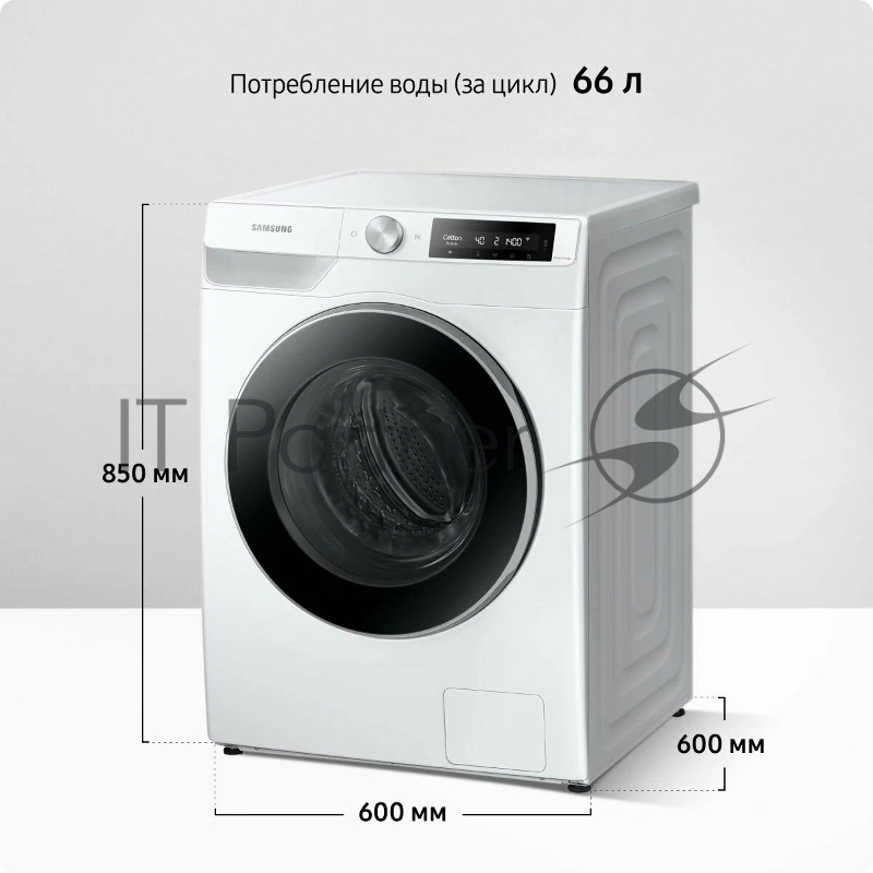 Стиральная машина Samsung WW11CG604CLELP класс: A загр.фронтальная макс.:11кг белый инвертер