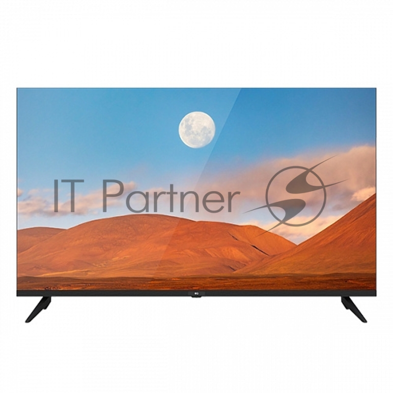 Телевизор BQ 43FSU38B Black (РФ). 43, 109.22 см, UHD(3840*2160), 220 cd/m2 ±10%, 3500:1, DVB-C/T/T2/S2, 3 HDMI, 2 USB, звук 16 Вт, Smart TV, тонкие рамки, ОС webOS Hub