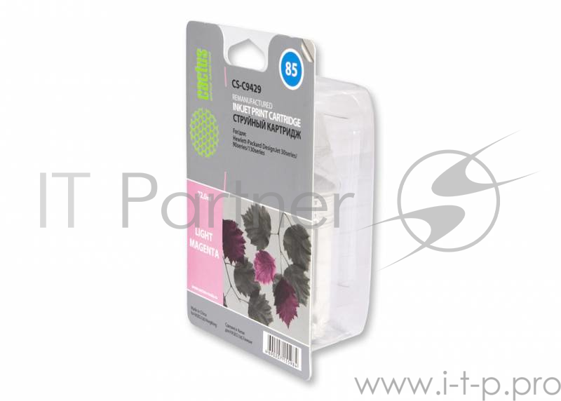 Картридж струйный Cactus CS-C9429 №85 светло-пурпурный для HP DJ 30/130 (72мл)