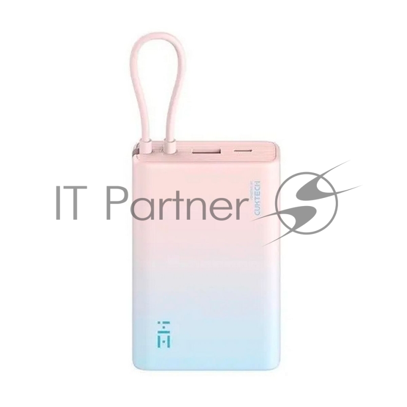 Внешний аккумулятор ZMI 10000mAh Powerbank with build-in Charging Cable color P17 Pink