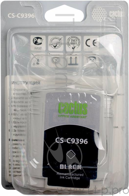 Картридж струйный Cactus CS-C9396 №88 черный для HP DJ Pro K550 (72мл)