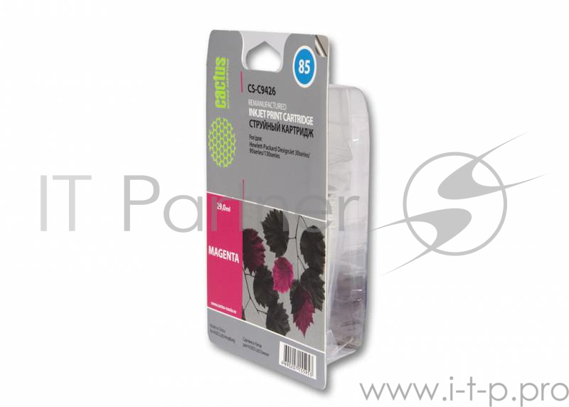 Картридж струйный Cactus CS-C9426 №85 пурпурный для HP DJ 30/130 (29мл)
