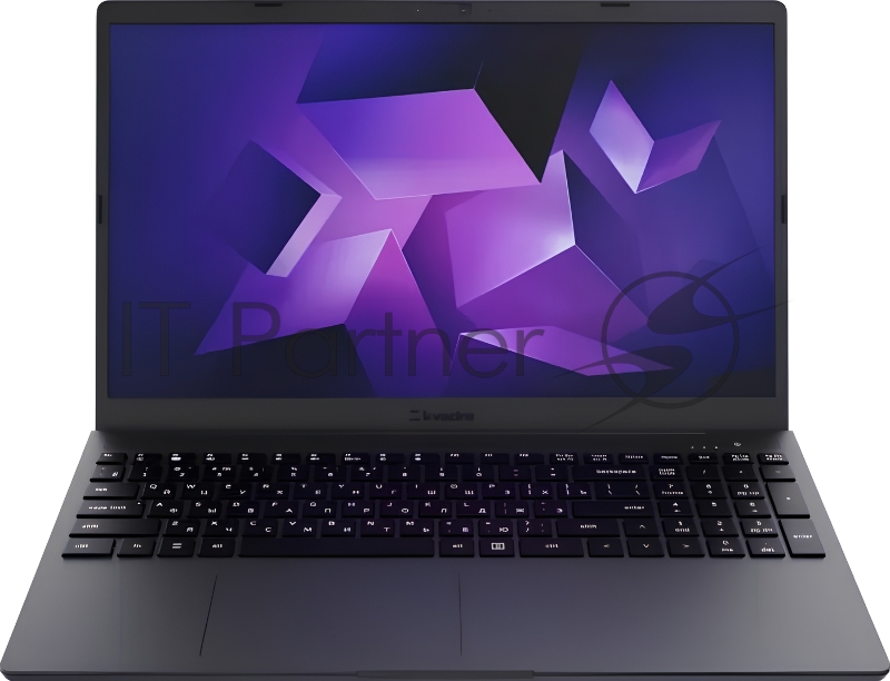 Ноутбук/ Ноутбук KVADRA NAU LE15T 15.6(1920x1080 IPS)/Intel Core i5 1235U(1.3Ghz)/8192Mb/256SSDGb/ Iris Xe Graphics/Cam/BT/WiFi/55WHr/war 1y/1.75kg/графит/noOS + FRP