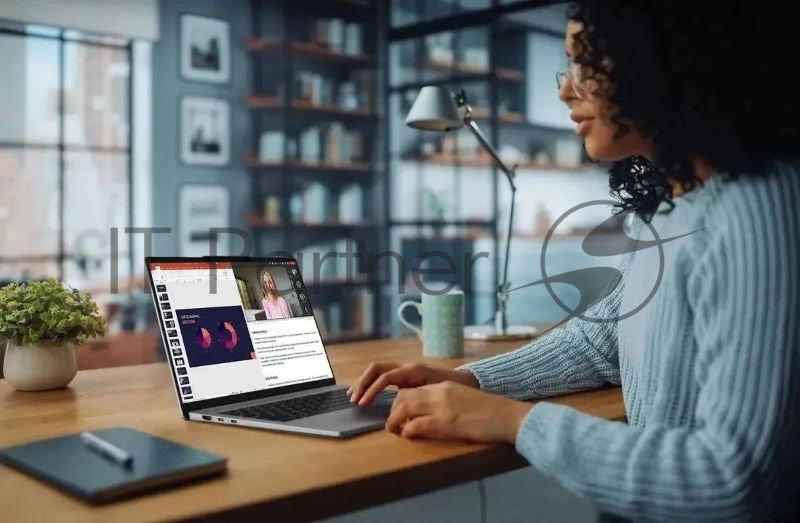 Ноутбук Lenovo IdeaPad 5 Pro 14AHP9 Ryzen 5 8645HS 16Gb SSD1Tb NVIDIA GeForce RTX 3050 6Gb 14 OLED 2.8K (2880x1800) noOS grey WiFi BT Cam (83D30028RK)