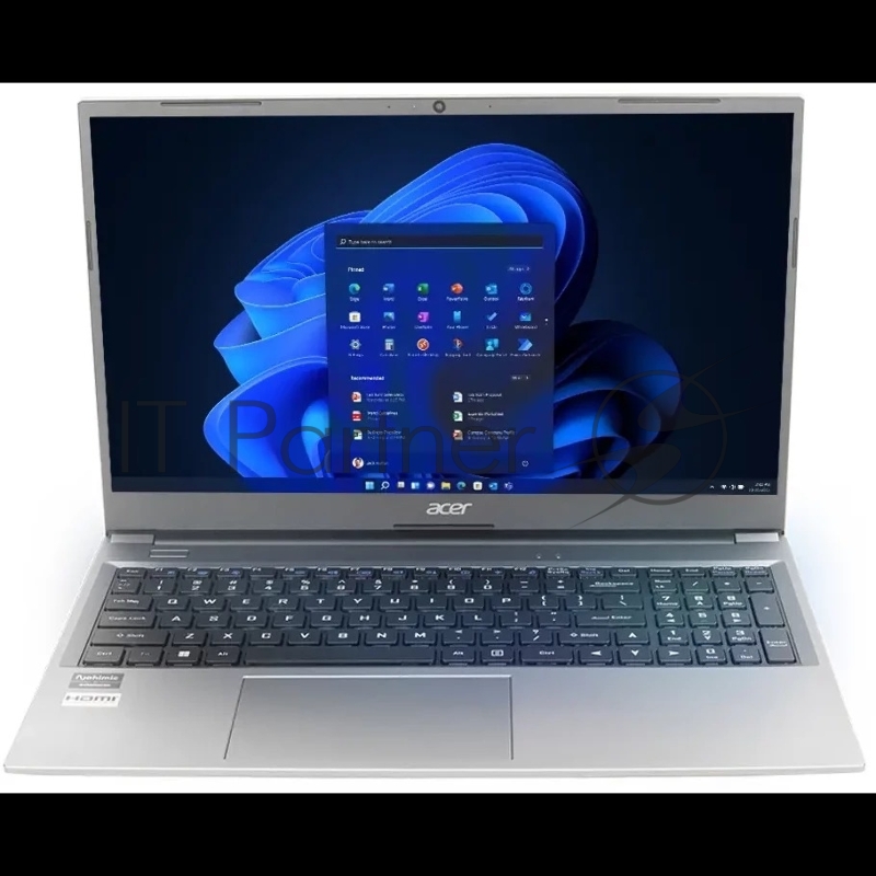 Ноутбук Acer ASPIRE Lite 15.6 FHD, AMD R7-5700, 16Gb, 512GB SSD, RJ45, USB-C, int., no OS, серебро (UN.431SI.278)